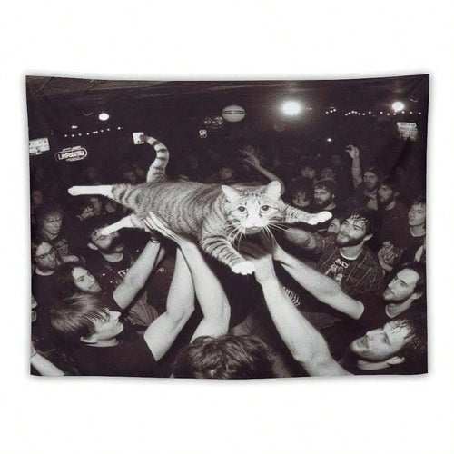 1 PC Interesting Animals Wall Tapestry, Polyester Personalized Tapestry, Suitable For University Dormitory Rooms, Living Rooms, Music Parties, Art Decoration Tapestry, Ideal Holiday Gift Giving, Insta