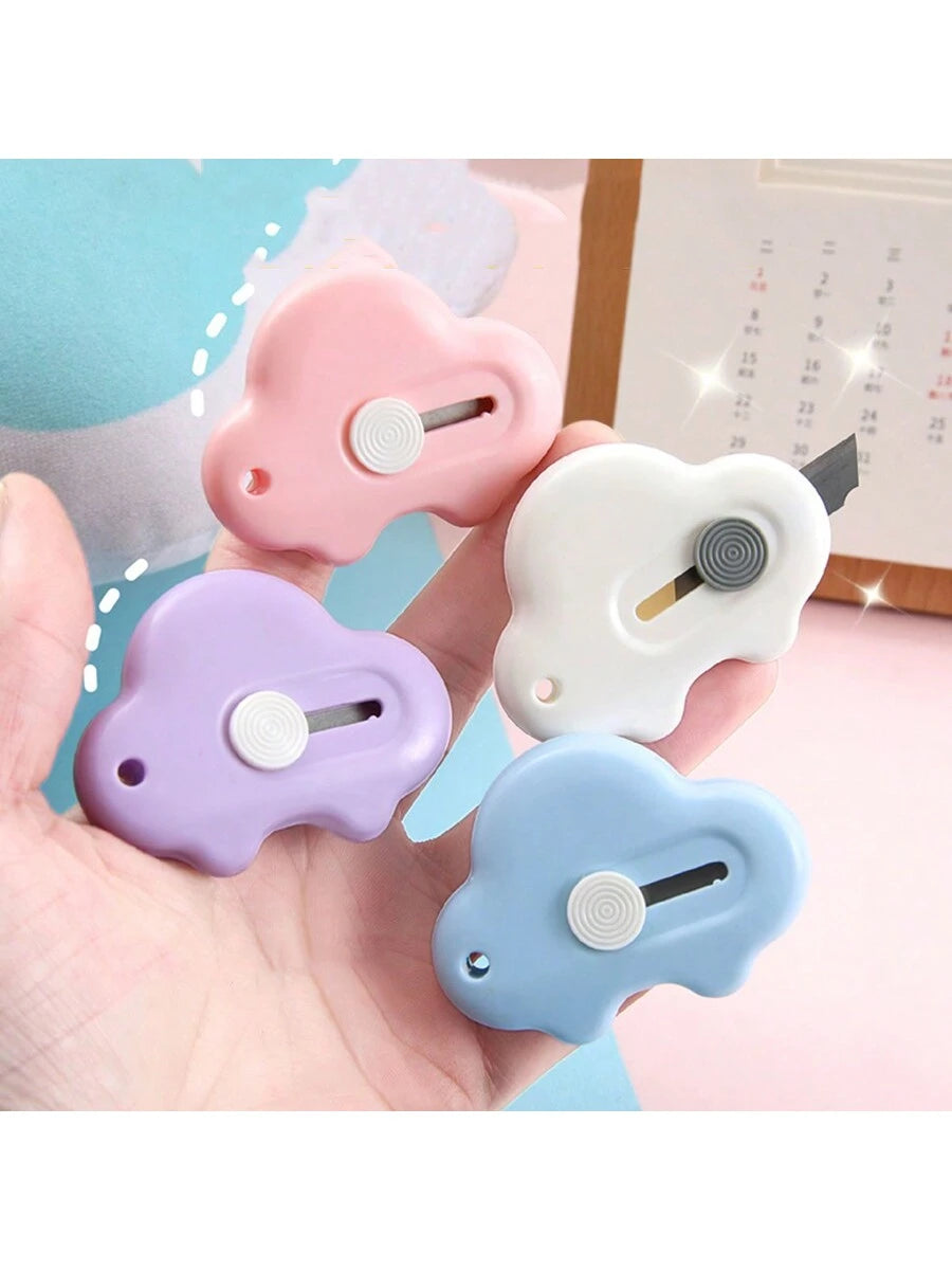 1pc/10pcs Cute Mini Car Shaped Utility Knife, Portable Small Size Student Stationery, Craft Knife, Package Opener