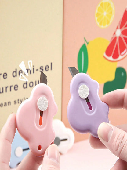 1pc/10pcs Cute Mini Car Shaped Utility Knife, Portable Small Size Student Stationery, Craft Knife, Package Opener
