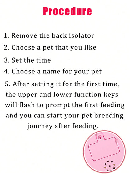 1pc/2PCS/4PCS Mini Virtual Pet Game Console,Personalize The Heart-Shaped Look In A Transparent Color,Portable Design (Can Be Used As A Keychain/Bag Pendant),An Educational Toy For Children To Raise An