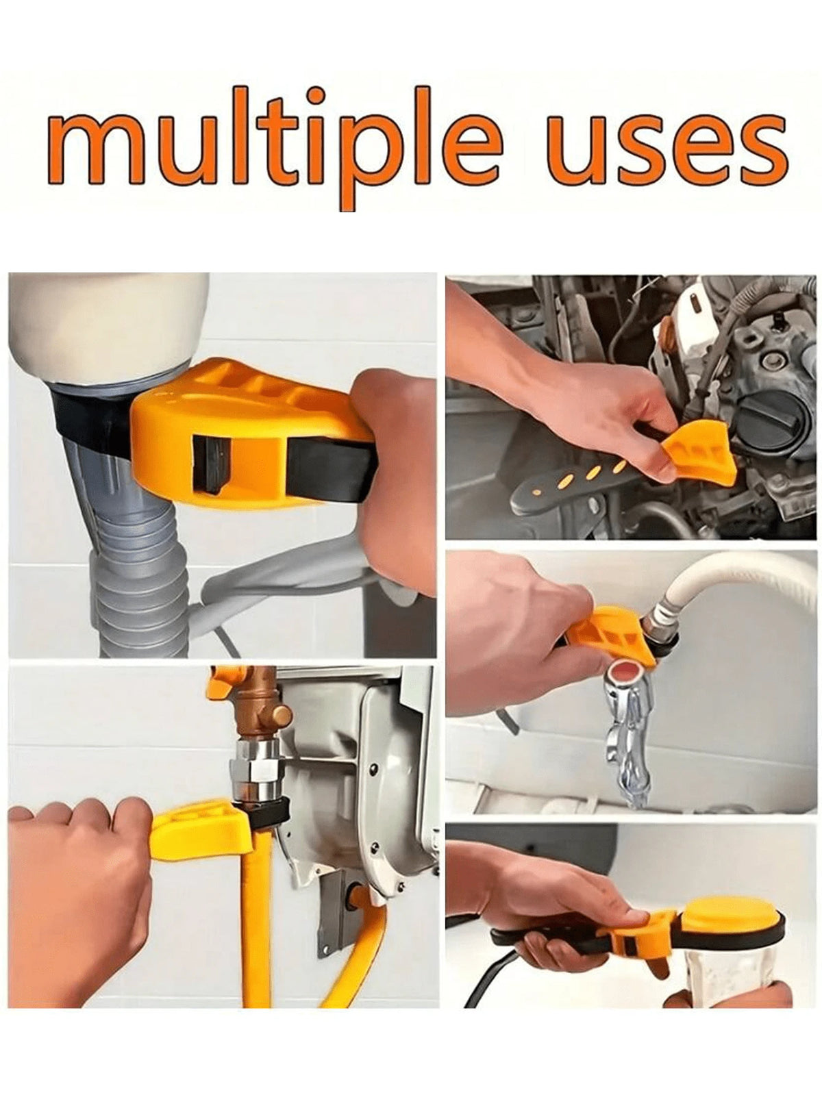 1pc Belt Wrench, Oil Filter Puller Strap Spanner, Chain Wrench, Strap Opener, Adjustable Disassembly Tool