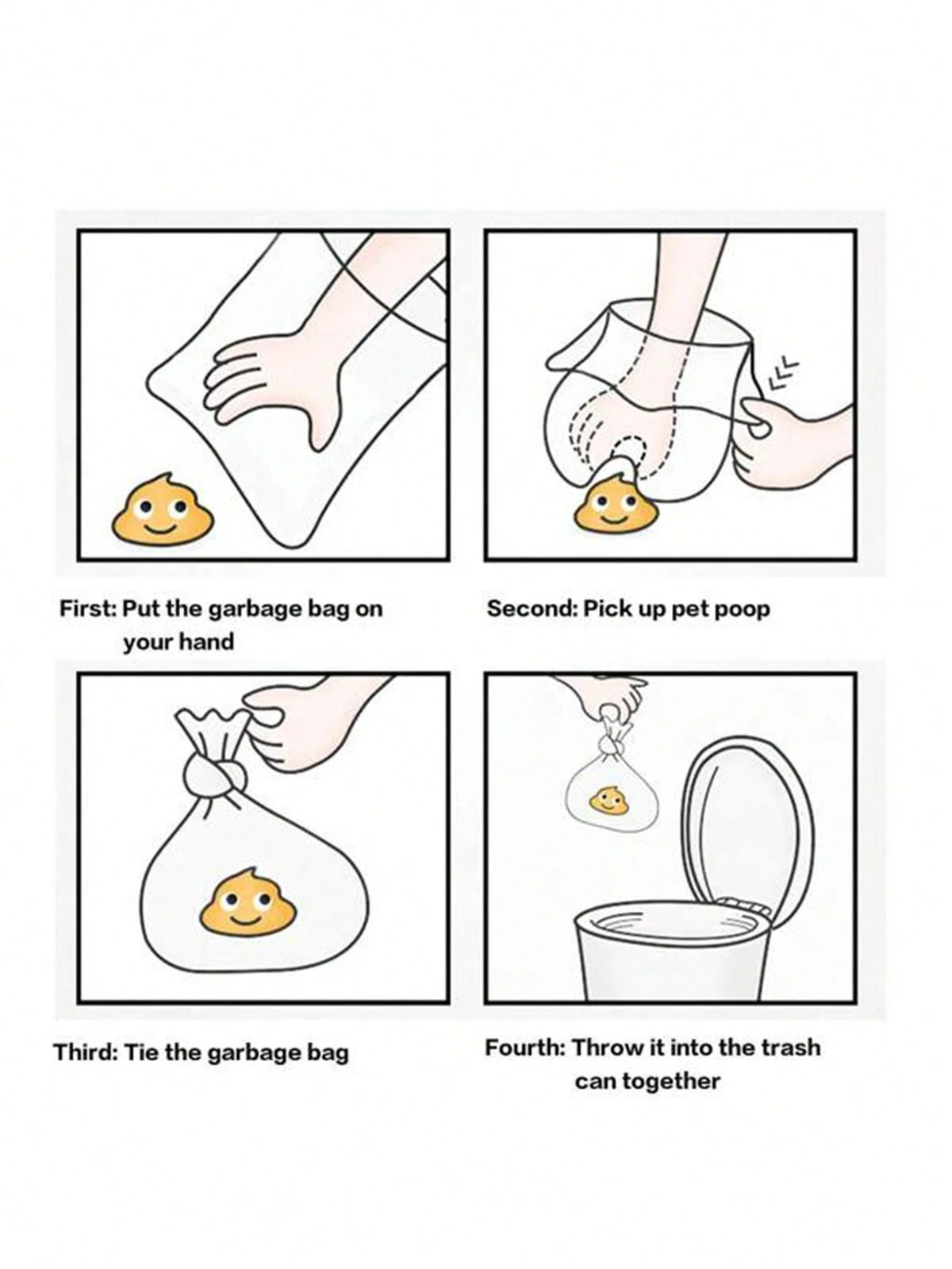 1pc Bone Shaped Dog Waste Pickup Tool + 2 Rolls/30pcs Disposable Solid Color Dog Poop Bags, Portable Outdoor Cleaning Kit (Garbage Bag Dimension: 30x22cm)