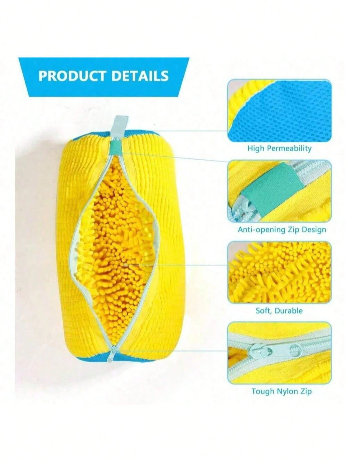 1pc Durable Shoe Laundry Bag, Special Noise-Reducing Anti-Deformation Washing Machine Bag, Reusable Laundry Bag, Loose Cleaning Tool, Suitable For Sneakers, Canvas Shoes, Men's Shoes, Women's Shoes