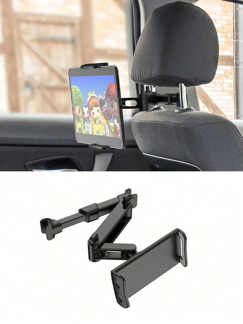 1PC Extendable Telescopic Arm, Flexible Length Adjustment, Fits Most Car Headrest Poles, Comforts Children During Long Trips