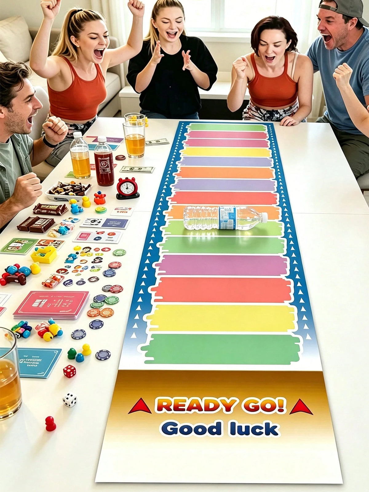 1pc Fun Rolling Bottle Game, DIY Reward Or Punishment Game, Rolling Bottle Game Props, Suitable For Team Building, Family, Friends Gathering And Holiday Events
