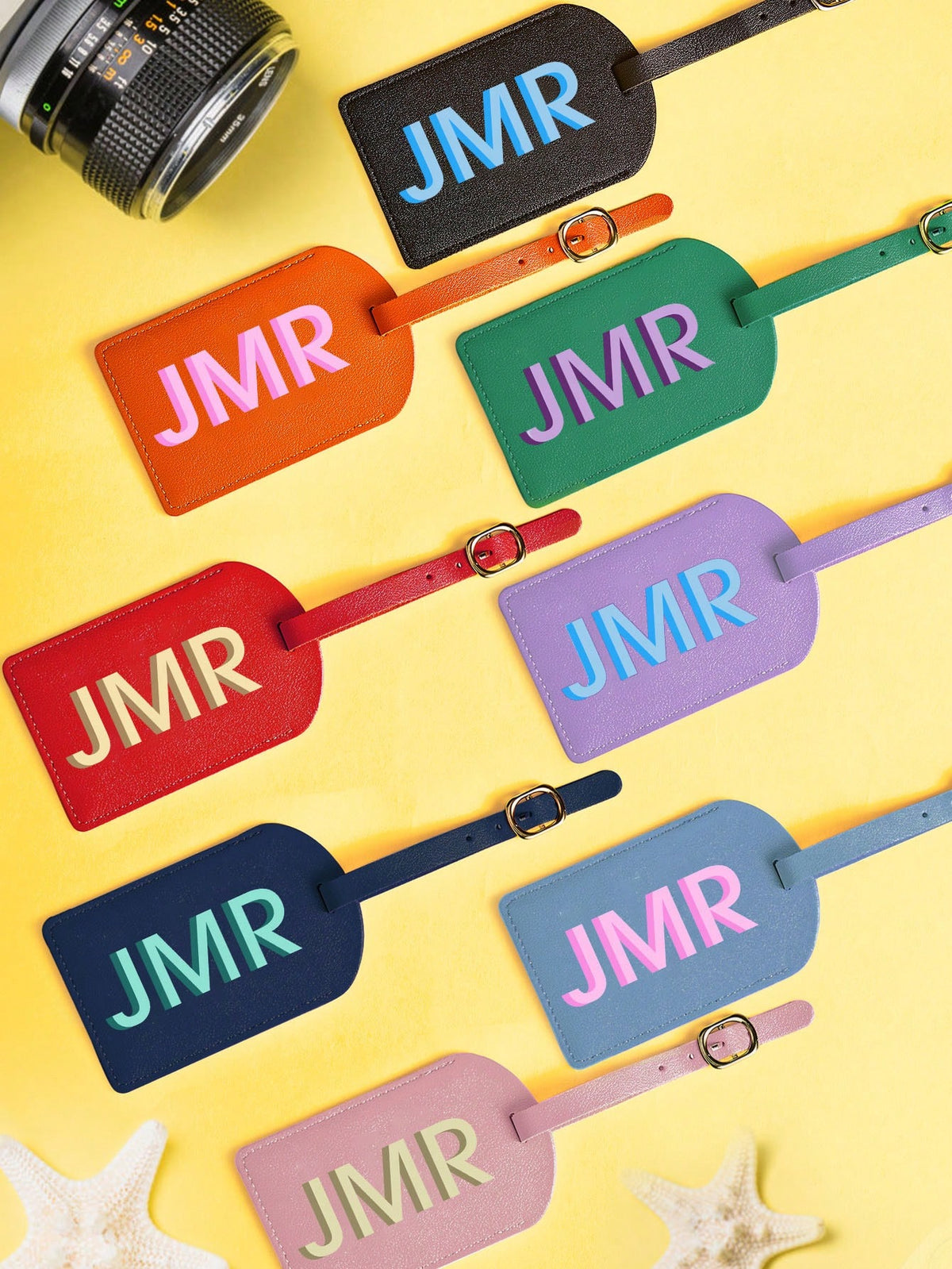 1pc Personalized Engraved Luggage Tag, Customized Name Address Tag For Suitcase Backpack, Vegan Leather Travel Bag Charm Keychain