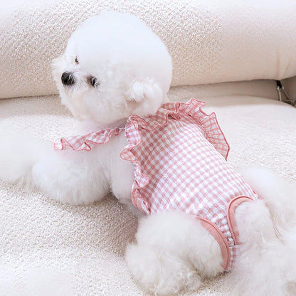 1pc Pet Post-Surgery Recovery Suit, Can Replace E-Collar, Prevent Licking Wounds, Cat & Dog Spay/Neuter Surgery Suit, Dog Recovery Suit, Cat Clothing, Breathable & Comfortable Weaning Suit, Suitable F