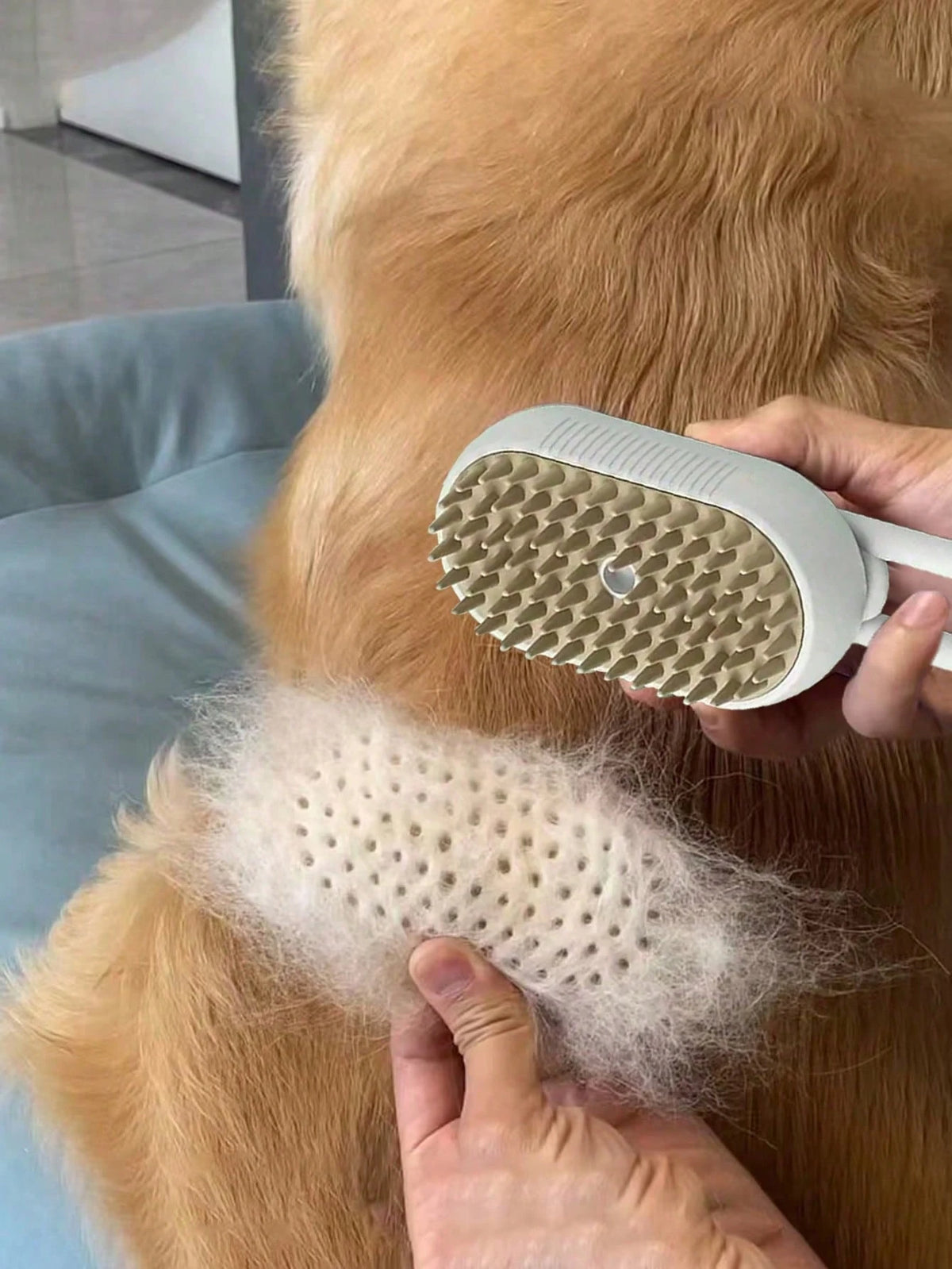 1pc Pet Steam Massage Brush, Universal For Cats & Dogs Floating Hair Cleaning Device, No-Wash Pet Steam Brush, No-Rinse Steam Massage Brush, One-Button Grooming, USB Rechargeable, Suitable For Cats &