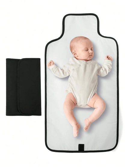 1pc Portable Diaper Changing Pad, Detachable Travel Diaper Mat With Wet Wipes Pocket, Ideal Gift For Baby Shower, Newborn Girls And Boys, Suitable For 1-8 Months
