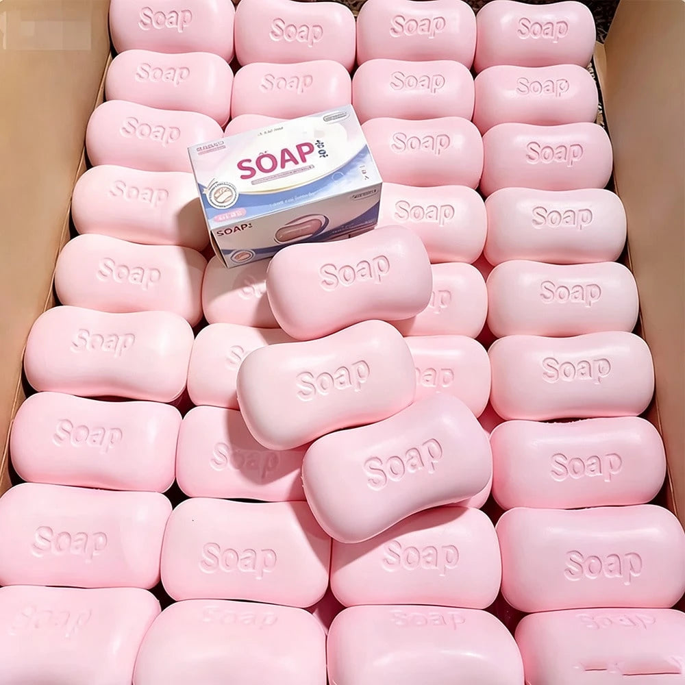 1pc Soap-Shaped Slow Rebound PU Squishy Toy, Macaron Pink White Blue Soft Squeeze Stress Relief Toy, Cute Mini Realistic Soap Sensory Toy, Suitable For Children And Adults, Office Desk Anxiety Relief