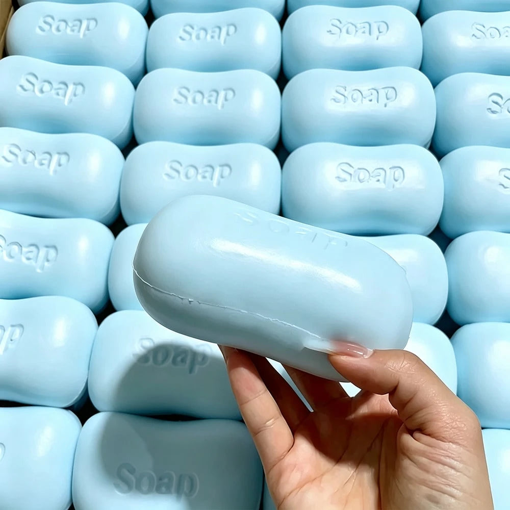 1pc Soap-Shaped Slow Rebound PU Squishy Toy, Macaron Pink White Blue Soft Squeeze Stress Relief Toy, Cute Mini Realistic Soap Sensory Toy, Suitable For Children And Adults, Office Desk Anxiety Relief
