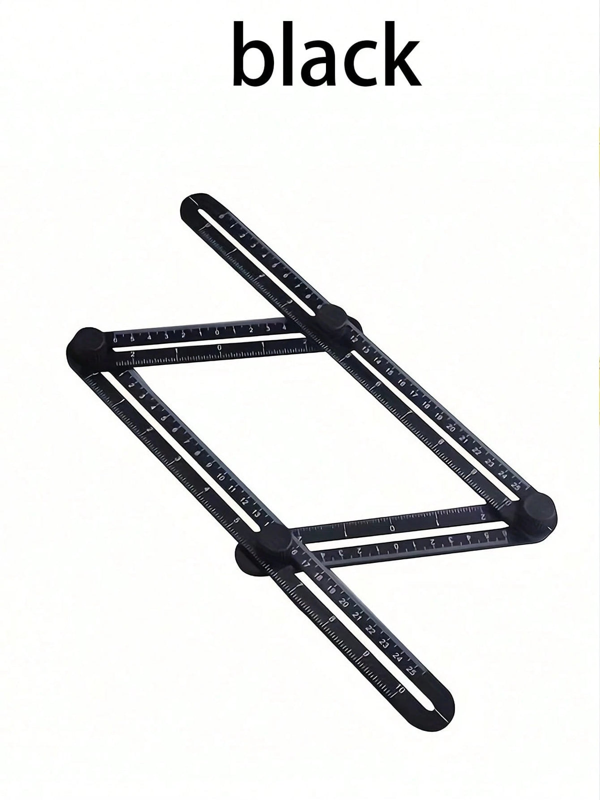 1pc Ultimate Multi Fold Ruler- Versatile Measuring Tool With Durable ABS Construction, Precision Four-Panel Design For Multi-Angle, Four-Sided & Corner Measurements, Compact Folding Option