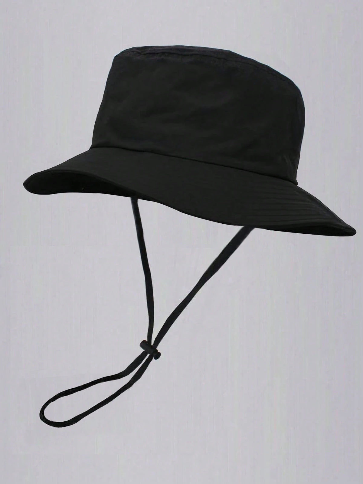1pc Unisex Solid Color Bucket Hat With Adjustable Windproof Rope, Lightweight Fashion Outdoor Travel Hiking Climbing Casual Sports Sun Hat, Summer UV Protection Sunshade Cap