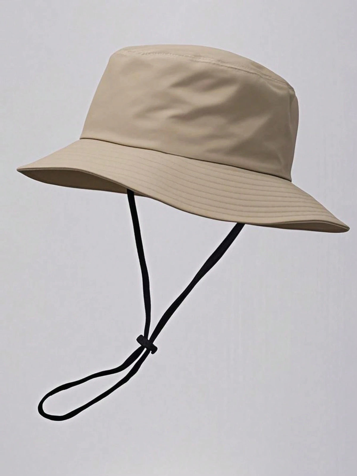 1pc Unisex Solid Color Bucket Hat With Adjustable Windproof Rope, Lightweight Fashion Outdoor Travel Hiking Climbing Casual Sports Sun Hat, Summer UV Protection Sunshade Cap