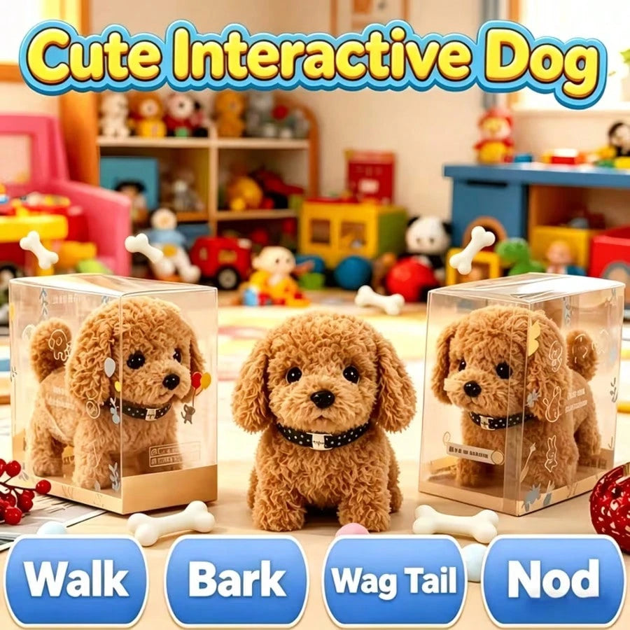 2026 Simulation Robot Dog- With Interactive Walking, Barking, Expressive And Soft Plush Material- Ideal Choice For Adults And Teenagers, Cute Animal Inspired Products, Soft Touch Hair, Random Colors