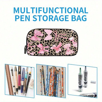 3pcs Leopard Print Backpack Set- Large Capacity Double Shoulder Bag, Handbag & Lunch Box With Adjustable Straps, Lightweight & Durable For Daily Commute, Casual Style, Backpack For School, Playful De