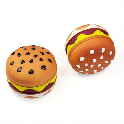 4-Layer Metal Burger Spice Grinder, Creative And Cute Hamburger Manual Vanilla Grinder, Suitable For Daily Use In The Kitchen, Creative Christmas & Anniversary Gift For Boyfriend And Girlfriend