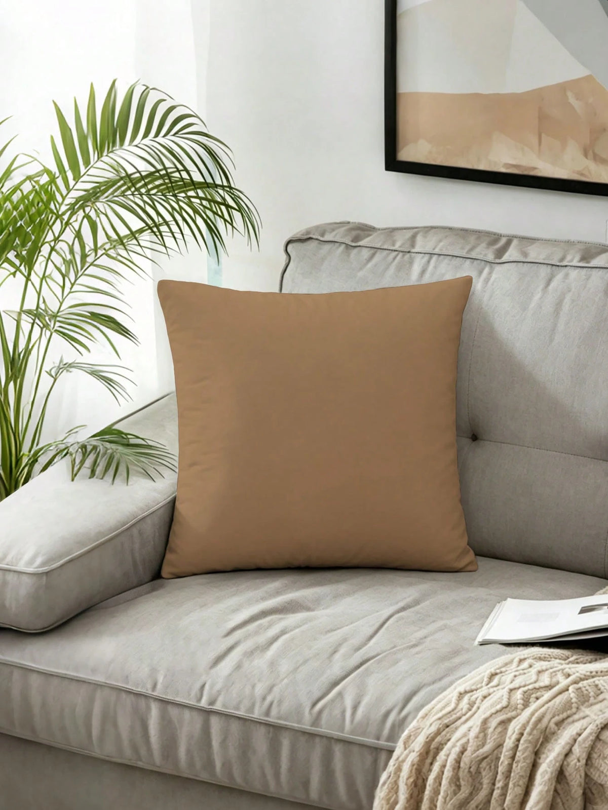 4pcs, Plaid Striped Solid Color Pillow Covers, Fresh Versatile Home Decor Pillow Covers, Best-Selling Style, Decorative Pillow Covers For Sofa Living Room Bedroom, No Pillow Insert