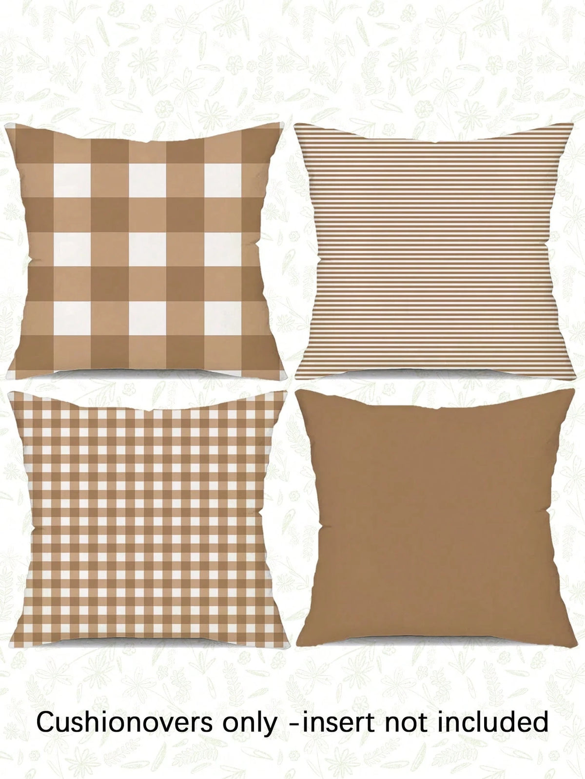4pcs, Plaid Striped Solid Color Pillow Covers, Fresh Versatile Home Decor Pillow Covers, Best-Selling Style, Decorative Pillow Covers For Sofa Living Room Bedroom, No Pillow Insert