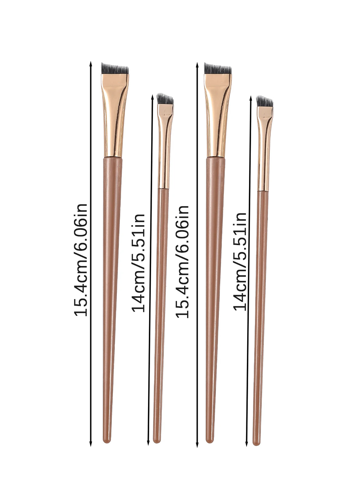 4pcs Upgraded Blade Eyeliner Brush, Thin Angle & Flat Eyebrow Brush, Precision Detailing Brush For Makeup, Eyebrow Brush, Eyeshadow Brush, Brush,Giveaways
