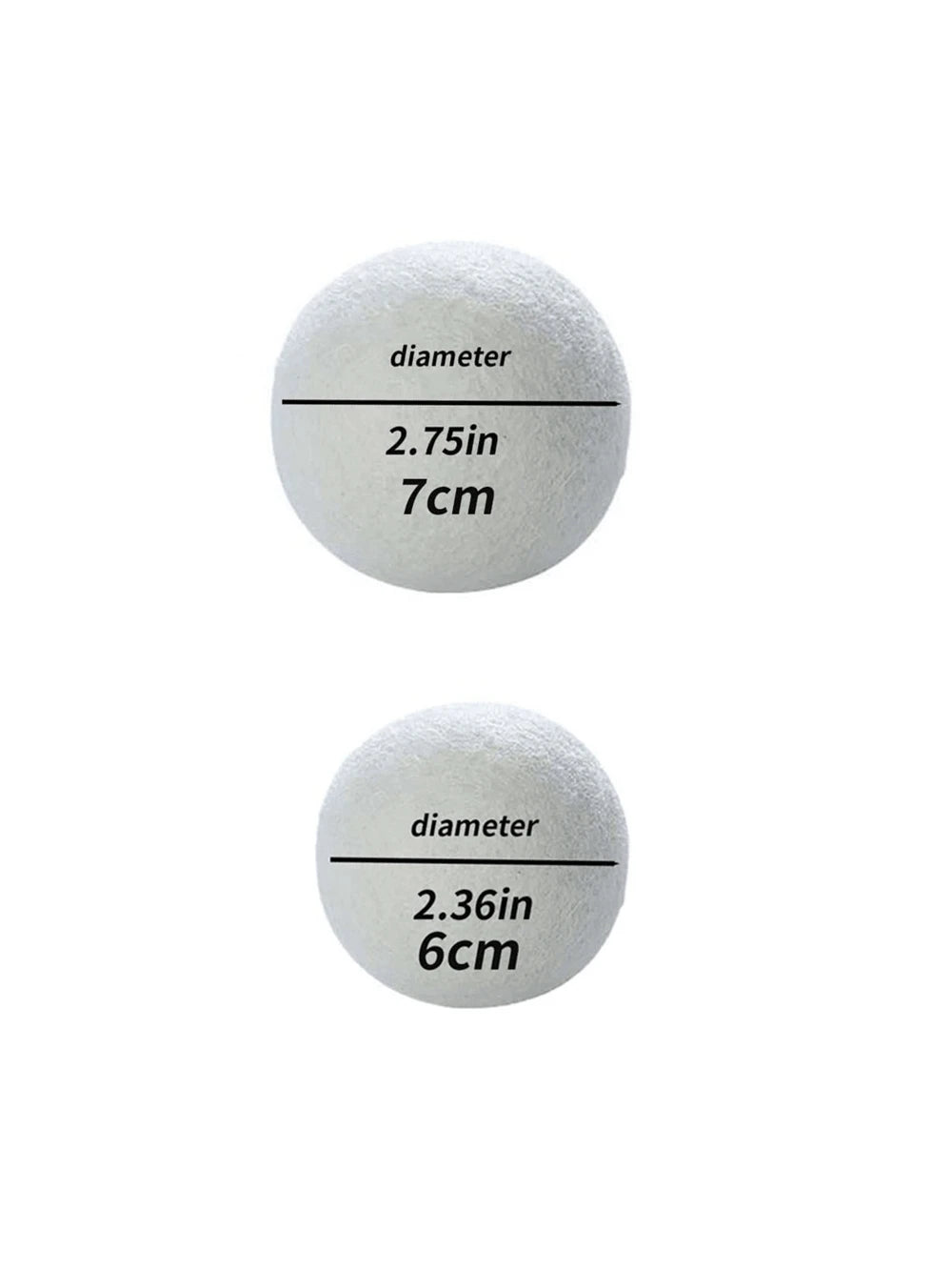 6pcs Wool Dryer Balls Drying Balls For Laundry,Reusable As Natural Fabric Softener, Reduce Clothing Wrinkles, Drying Clothes Faster
