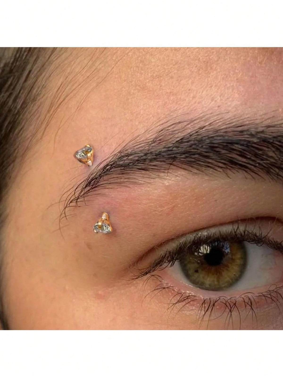 9PCS Gold Eyebrow Piercing Jewelry, Rook Jewelry Gold Silver Eyebrow Rings For Women Men CZ Tiny Labret Lip Daith Helix Tragus 16G 6mm/8mm/10mm
