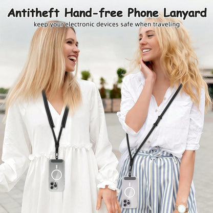 Adjustable Crossbody Phone Lanyard, Universal Anti-Theft Phone Neck Strap With Fixing Plate, Hands-Free Secure Phone Holder, Lightweight Multifunctional Lanyard For Men And Women, Travel Outdoor Daily