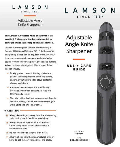 Adjustable Handheld Knife Sharpener-Lamson-Atlas Preservation