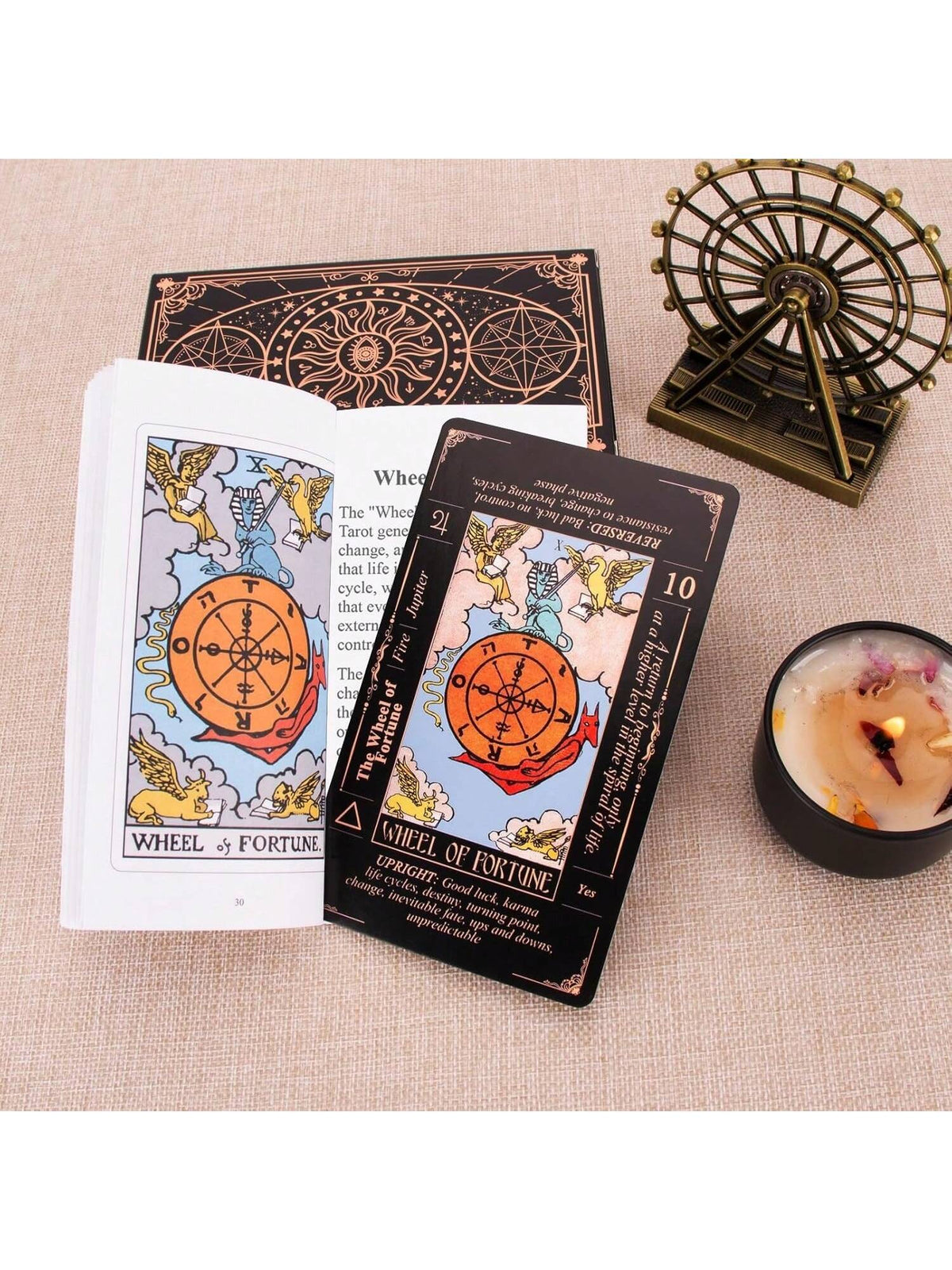 Authentic Tarot Cards, Includes Guide/Linen Storage Bag,- Smith Classic Artwork, 78 Classic Authentic Tarot Cards, Divination Game, Traditional Standard Tarot Cards, Rich In Meaning, Durable, Suitabl