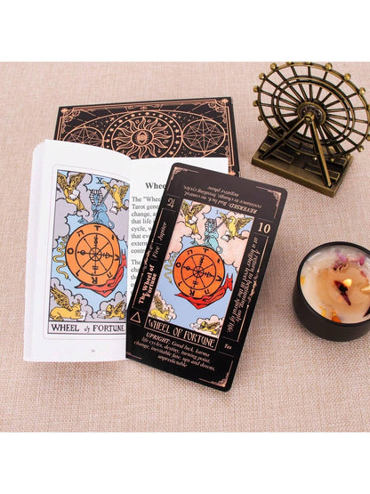 Authentic Tarot Cards, Includes Guide/Linen Storage Bag,- Smith Classic Artwork, 78 Classic Authentic Tarot Cards, Divination Game, Traditional Standard Tarot Cards, Rich In Meaning, Durable, Suitabl