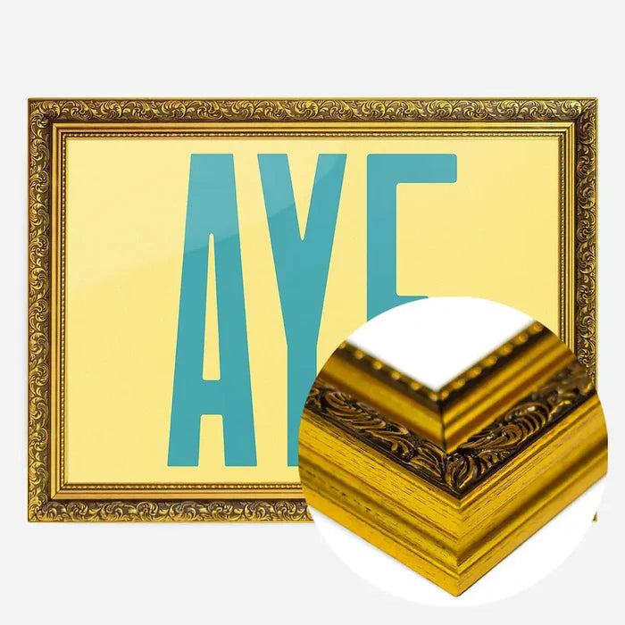 21x30cm | 8¼ x 11¾in / Gold Ornate Frame
