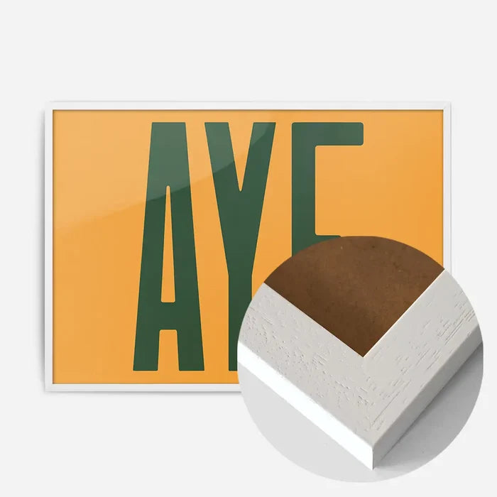 21x30cm | 8¼ x 11¾in / White Wood Frame