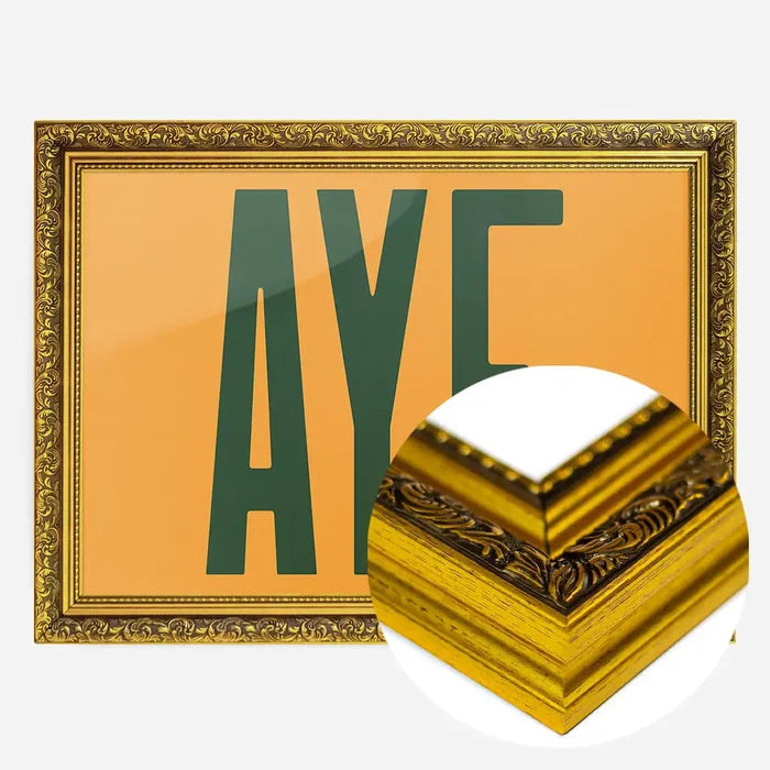 21x30cm | 8¼ x 11¾in / Gold Ornate Frame