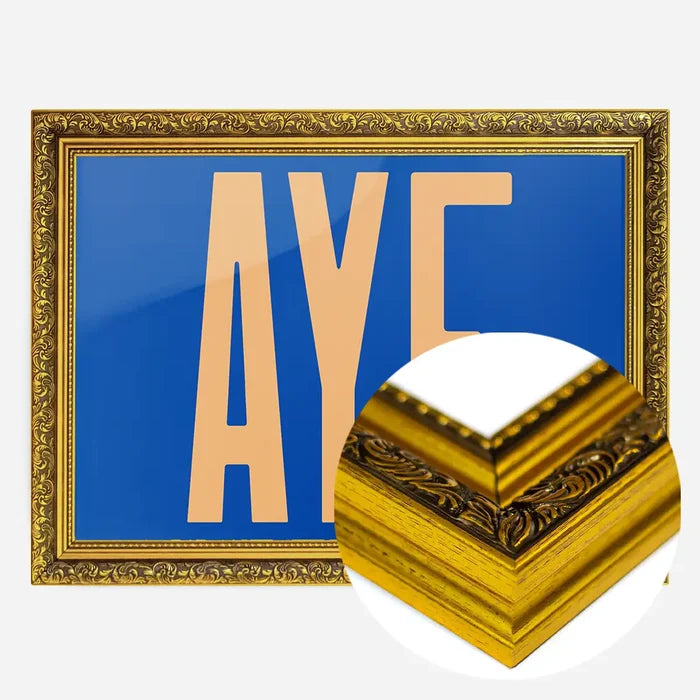21x30cm | 8¼ x 11¾in / Gold Ornate Frame