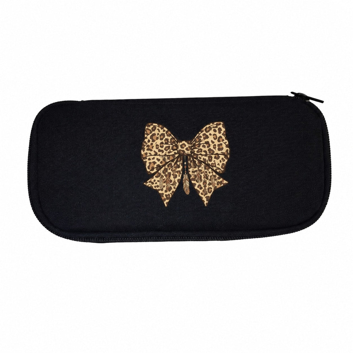 Boho Leopard Bow Dreamcatcher Backpack Set For Travel, Commuting- Stylish & Functional Design, Playful Animal Print For Autumn Getaways, Music Festivals, Weekend Trips And Holiday Gifts