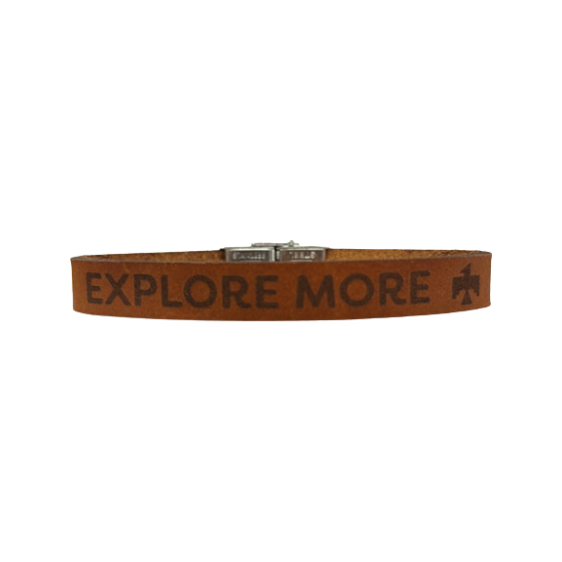 Bracelet 10MM Leather - Explore More with Thunderbird