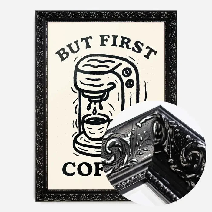 21x30cm | 8¼ x 11¾in / Black Ornate Frame