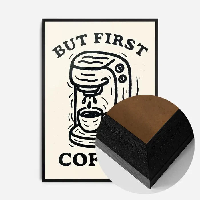 21x30cm | 8¼ x 11¾in / Black Wood Frame