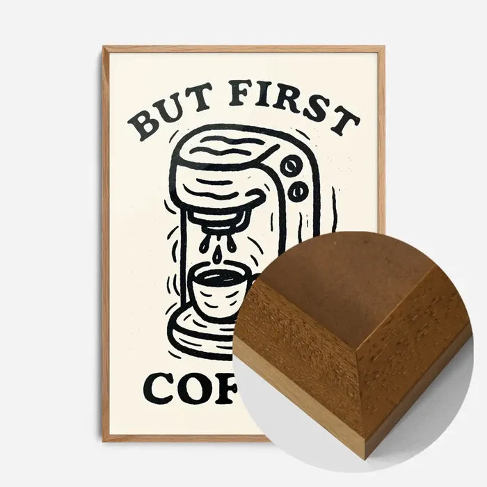 21x30cm | 8¼ x 11¾in / Oak Wood Frame