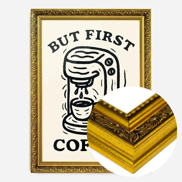 21x30cm | 8¼ x 11¾in / Gold Ornate Frame
