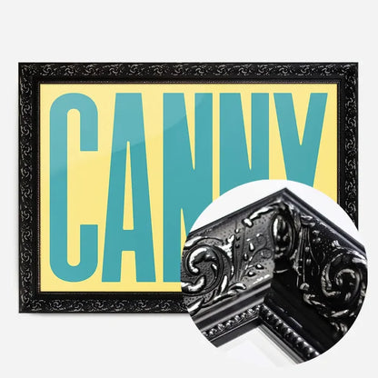 21x30cm | 8¼ x 11¾in / Black Ornate Frame