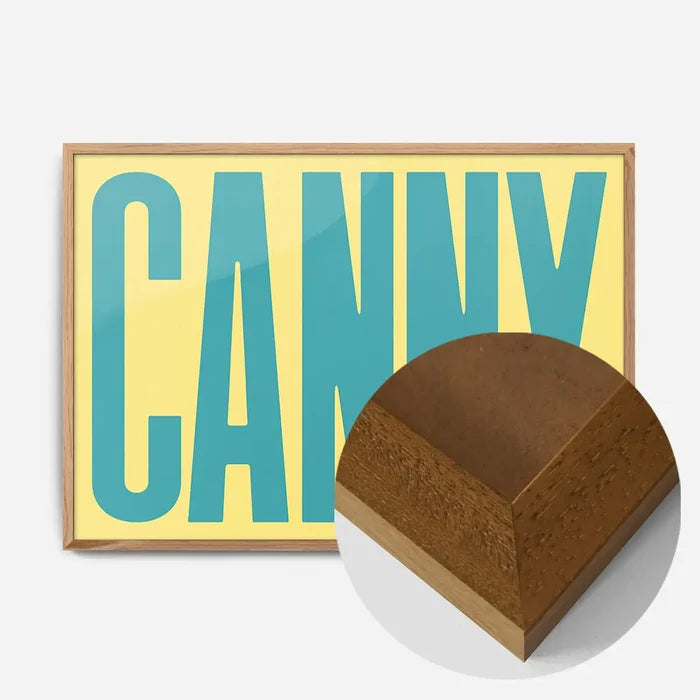 21x30cm | 8¼ x 11¾in / Oak Wood Frame