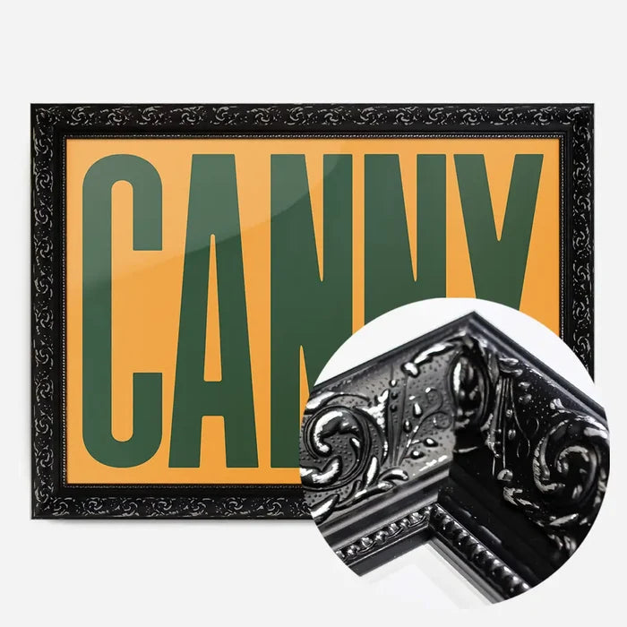 21x30cm | 8¼ x 11¾in / Black Ornate Frame