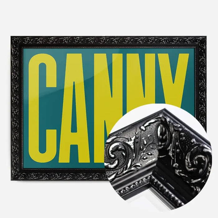 21x30cm | 8¼ x 11¾in / Black Ornate Frame