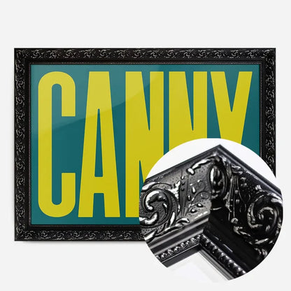 21x30cm | 8¼ x 11¾in / Black Ornate Frame