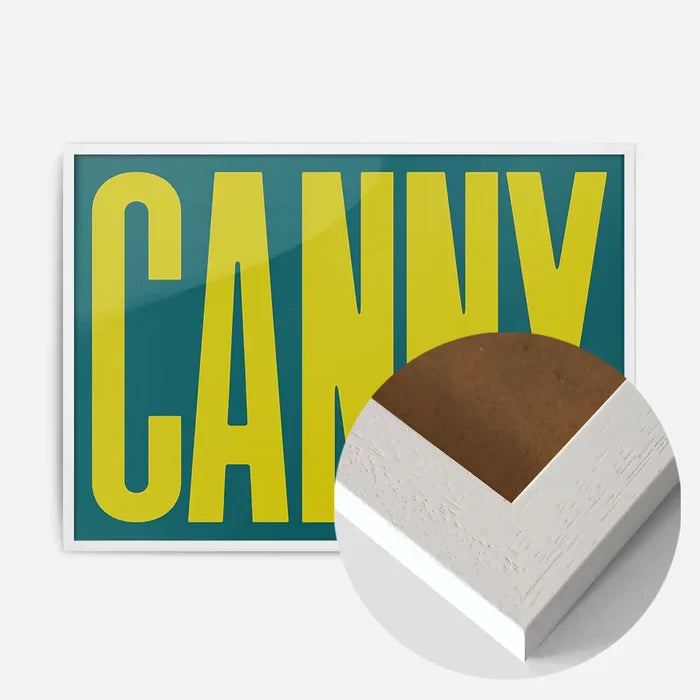 21x30cm | 8¼ x 11¾in / White Wood Frame