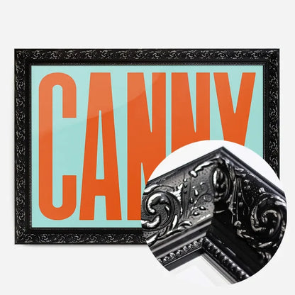 21x30cm | 8¼ x 11¾in / Black Ornate Frame