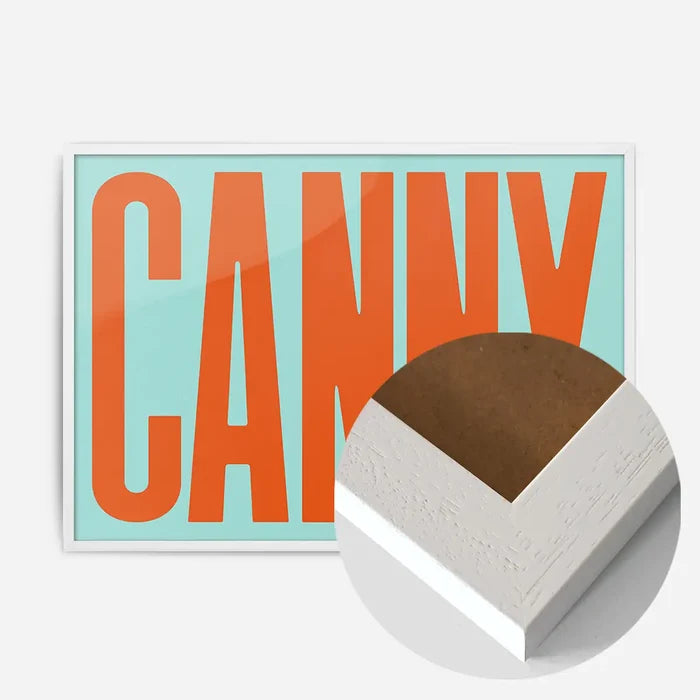 21x30cm | 8¼ x 11¾in / White Wood Frame