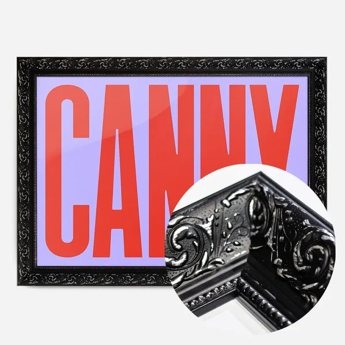 21x30cm | 8¼ x 11¾in / Black Ornate Frame