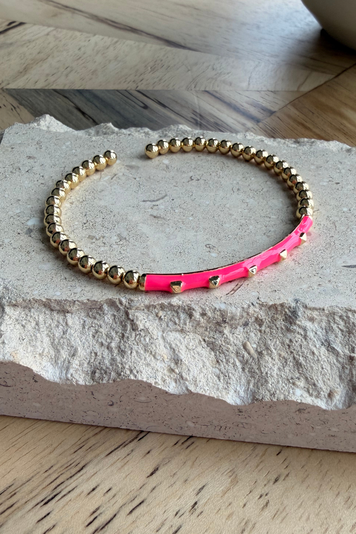 Capri Pink Stud Bangle